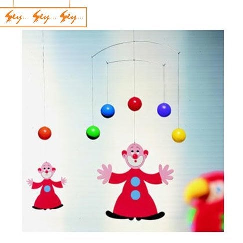 Flensted Mobiles Palyaço Tasarımlı Dekoratif Tavan Süsü Jugglers