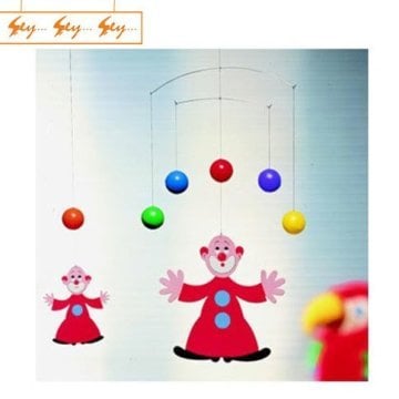 Flensted Mobiles Palyaço Tasarımlı Dekoratif Tavan Süsü Jugglers