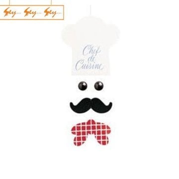 Flensted Mobiles Mutfak Şefi Silueti Tasarım Modern Tavan Süsü Le Chef
