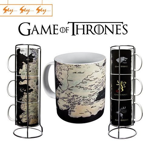 Game of Thrones Hanedan Armalı 3lü Kupa Bardak Seti