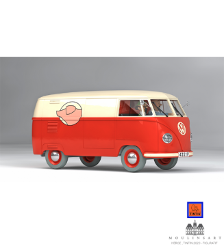 TINTIN - CAMIONNETTE SANZOT MOULINSART - Tenten Minibüs 1/24