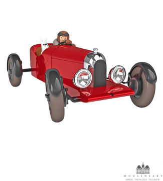 TINTIN - RED AMILCAR - TENTEN KIRMIZI ARABA - 1/24