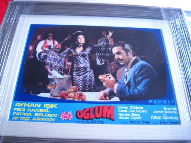 Ayhan Işık - Oğlum Filmi Lobi Kartı- Çerçeveli