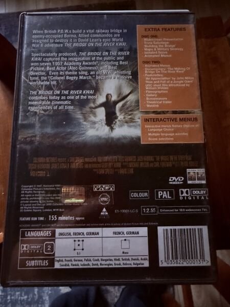 THE BRIDGE ON THE RIVER KWAI - KWAI KÖPRÜSÜ - 2 DISC SPECIAL EDITION DVD