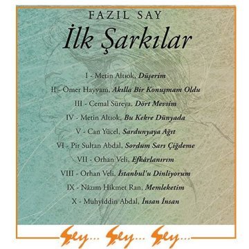 Fazıl Say İlk Şarkılar CD Albüm