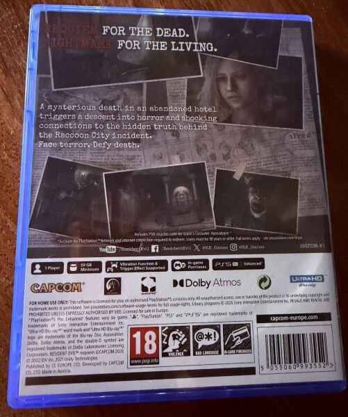 PS5 Resident Evil Requiem Özel Tasarım Oyun