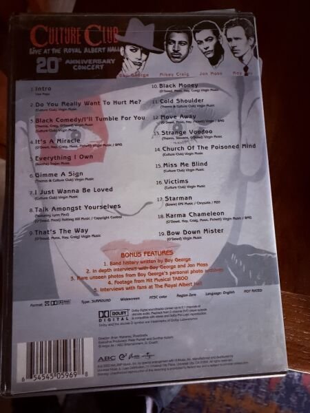 Culture Club Live at the Royal Albert Hall DVD