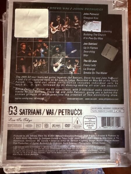 G3 SATRIANI / VAI / PETRUCCI DVD