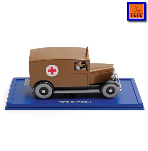 Tintin Cars - Tenten Araba Kahverengi Ambluans - 1/43 - Tintin-Tenten