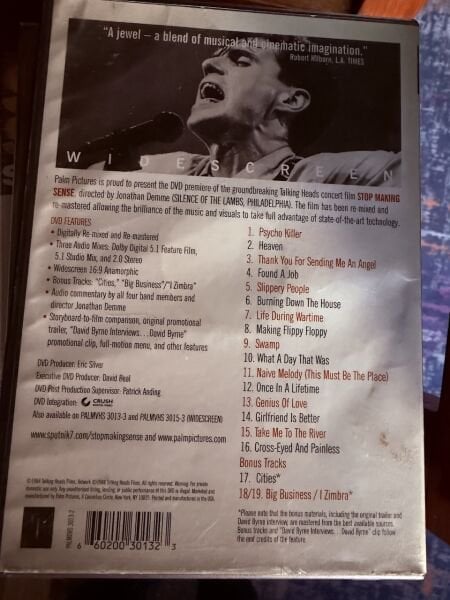 Talking Heads Stop Making Sense DVD