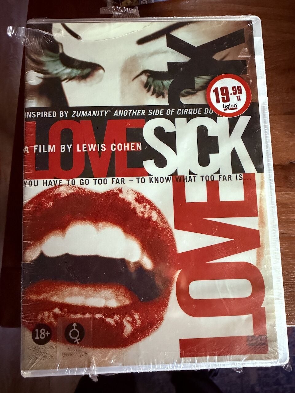 Cirque du Soleil Lovesick Gösteri DVD Film