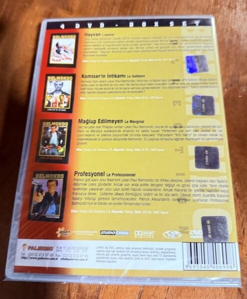 BELMONDO COLLECTION VOL.2 DVD SET - 4 FİLM