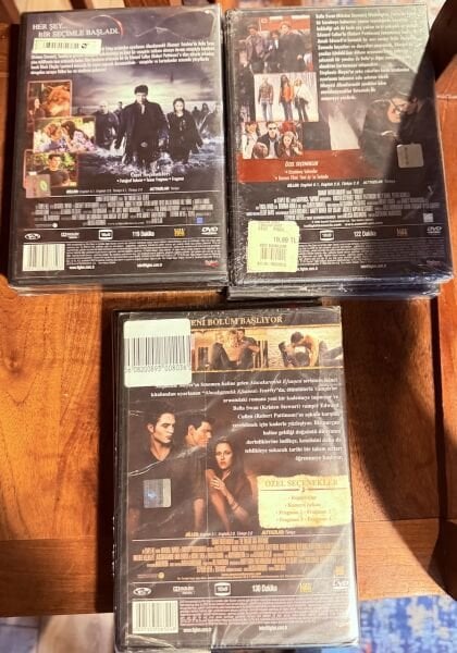 TWILIGHT DVD SET - ALACAKARANLIK DVD SET - 3 DVD