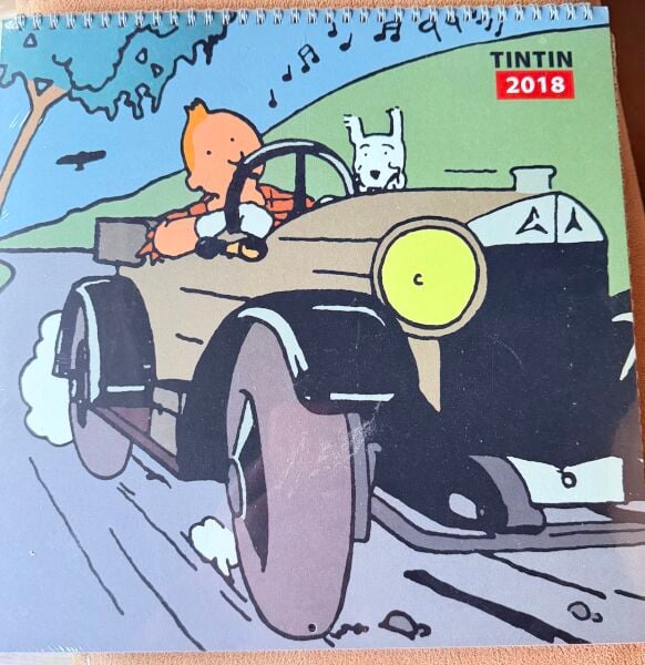 TINTIN CALENDAR 2018 - TENTEN DUVAR TAKVİM 2018