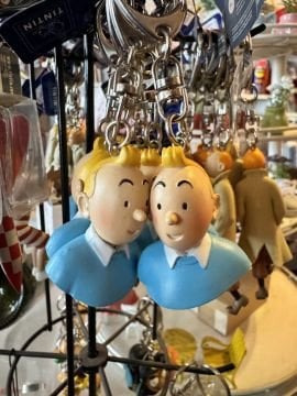 Tenten Büst Anahtarlık Tintin Bust Keyring Figür