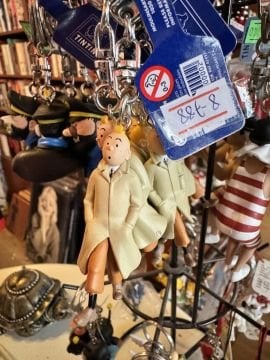Tenten Anahtarlık Tintin Keyring Küçük Figür