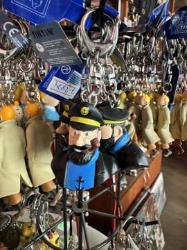 Tintin Kaptan Haddock Büst Anahtarlık Keyring Figür