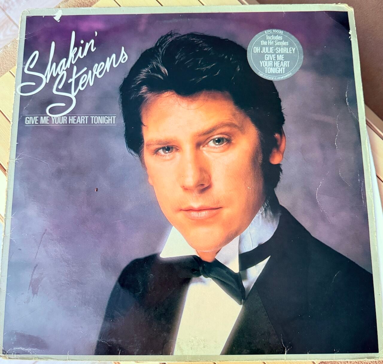 SHAKIN STEVENS - GIVE ME YOUR HEART TONIGHT - LP