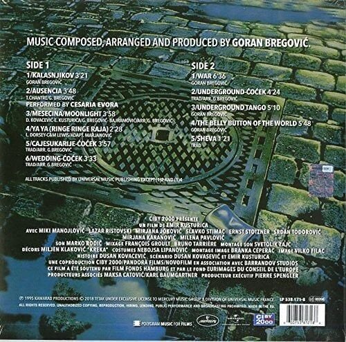 UNDERGROUND SOUNDTRACK LP