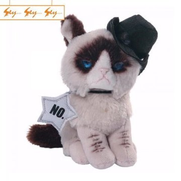 Komik Kovboy Kedi Grumpy Cat Cowboy Peluş