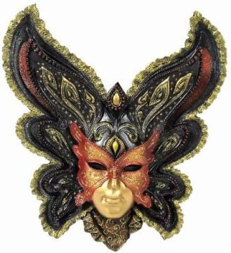 Siyah Venedik Mask Maske