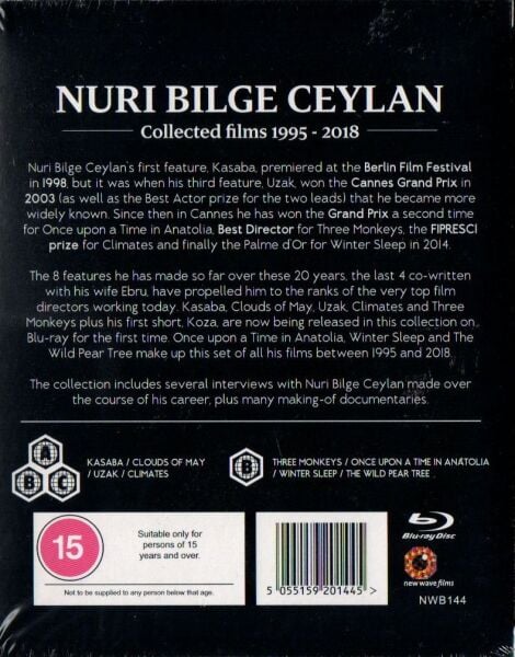 NURİ BİLGE CEYLAN COLLECTED FILMS 1995-2018 BLU-RAY SET