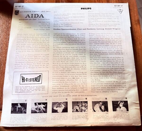 GIUSEPPE VERDI - AIDA LP