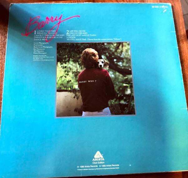 BARRY MANILOW - BARRY LP