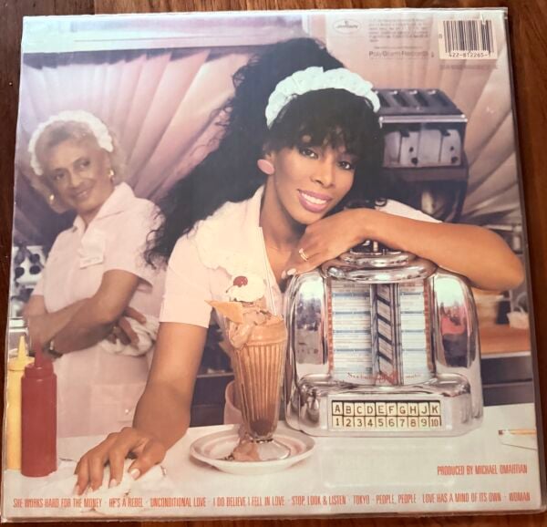 DONNA SUMMER - SHE WORKS HARD FOR THE MONEY LP