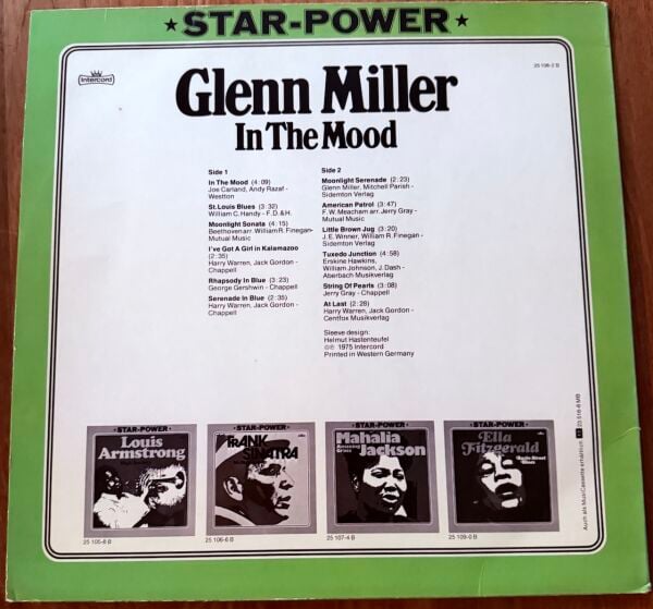 GLENN MILLER - IN THE MOOD LP