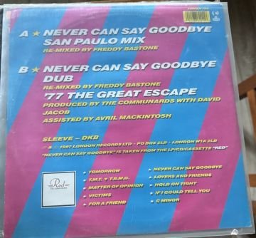 THE COMMUNARDS - NEVER CAN SAY GOODBYE REMIX - MAXI SINGLE