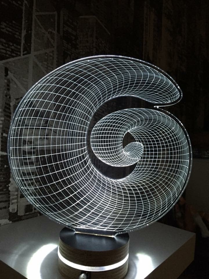 Helezon - 3D Led Lamba