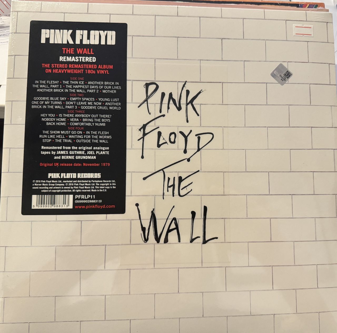 PINK FLOYD - THE WALL -REMASTERED 180GR DOUBLE LP