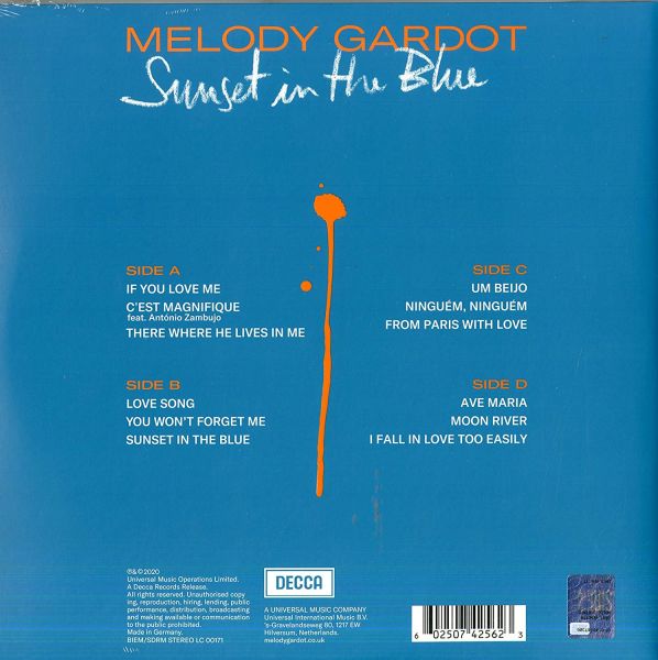 Melody Gardot Sunset in the Blue Double Plak LP
