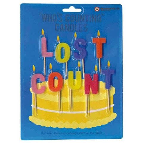 Lost Count Artık Sayamıyorum Doğumgünü Mumu