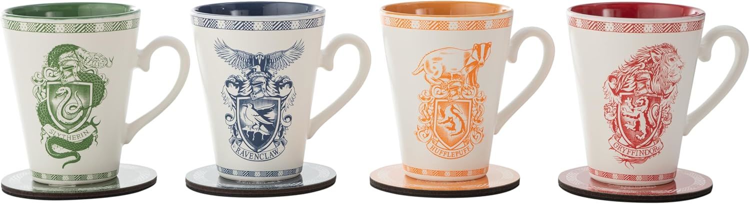 Harry Potter Mug Gift Set 4'lü Kahve Kupası Seti