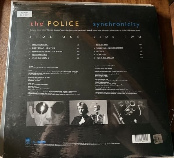THE POLICE - SYNCHRONICITY - LIMITED EDITION PICTURE DISC - LP