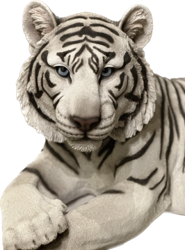 BEYAZ KAPLAN DEV FİGÜR - 90CM