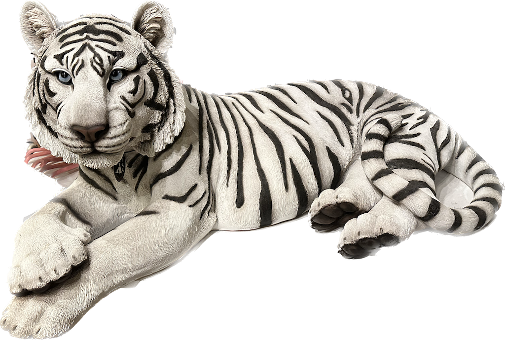 BEYAZ KAPLAN DEV FİGÜR - 90CM