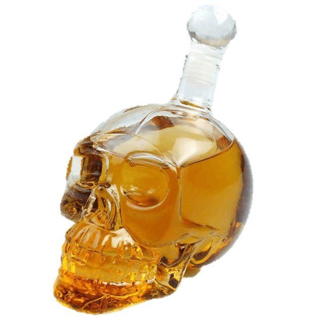 Tasarım Kuru Kafa Şişe Cam Dekantör 350ml