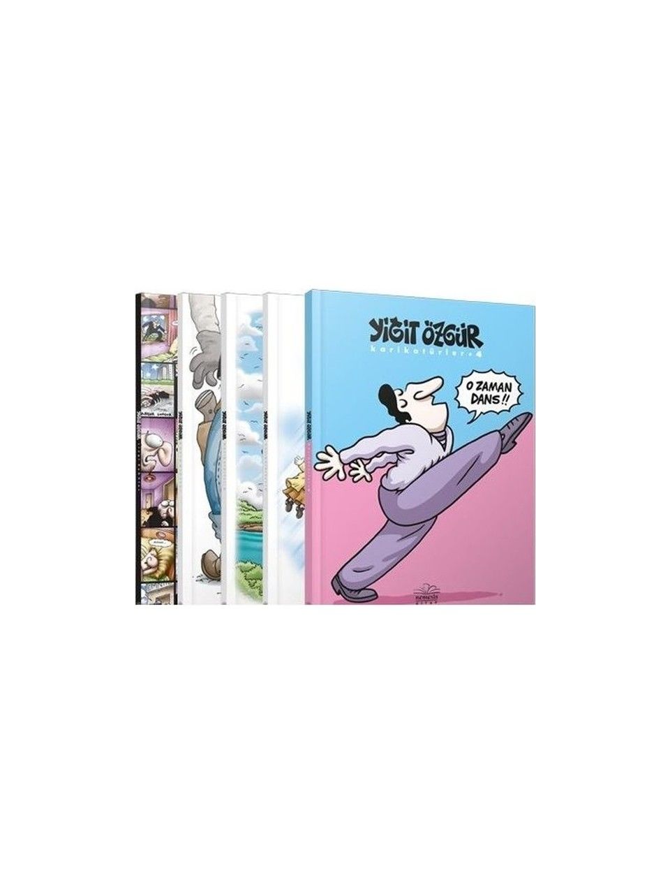 YİĞİT ÖZGÜR - BÜTÜN KARİKATÜRLER 5 KİTAP SET