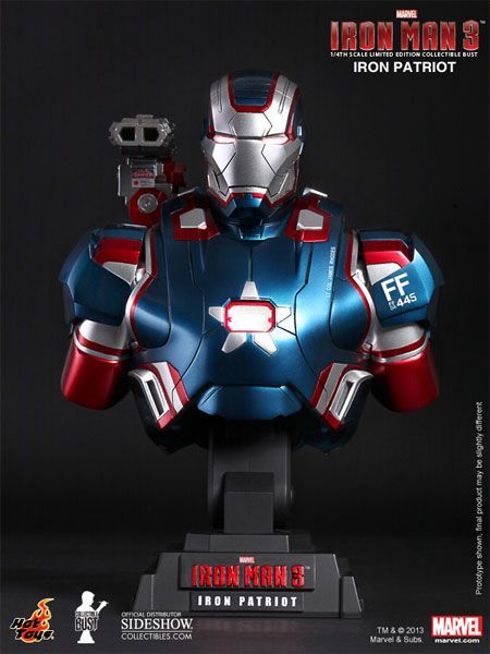 Iron Man 3 - Patriot Mini Bust 1/4 - Marvel Figürleri