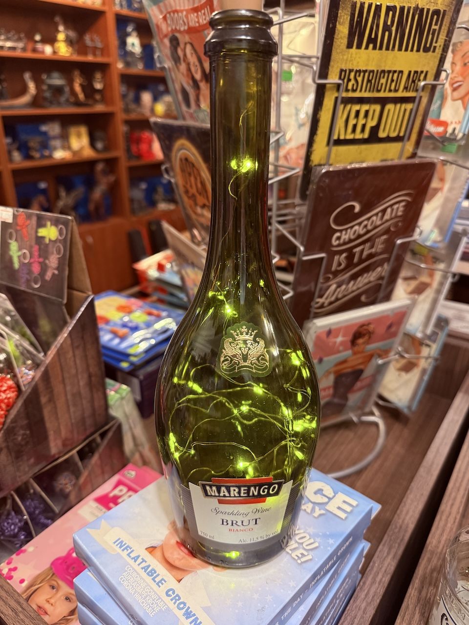 Led Işıklı İçki Şişesi Marengo Prosecco Işıklı Şarap Şişesi