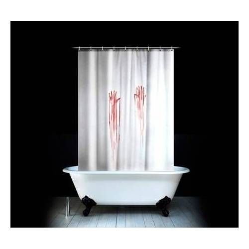 Psycho Tasarım Kanlı Banyo Perdesi