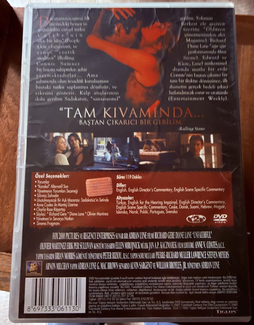 UNFAITHFUL - SADAKATSİZ - DVD