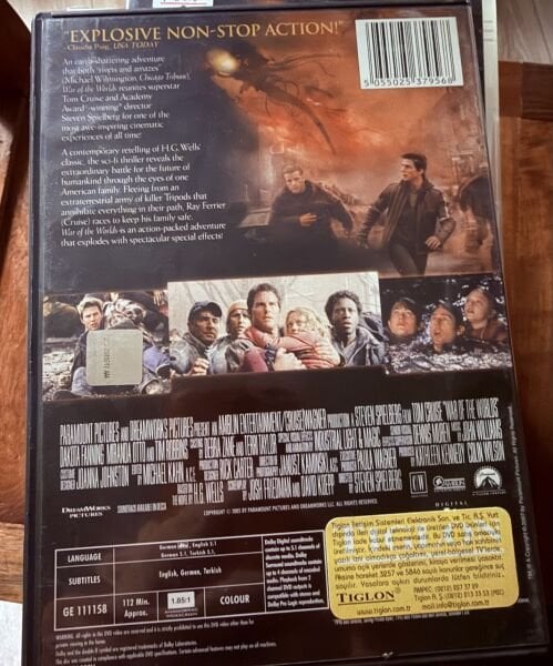 WAR OF THE WORLDS - DÜNYALAR SAVAŞI - DVD