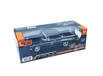 MODEL ARABA - 1957 CHEVY BEL AIR - SİYAH 1/18