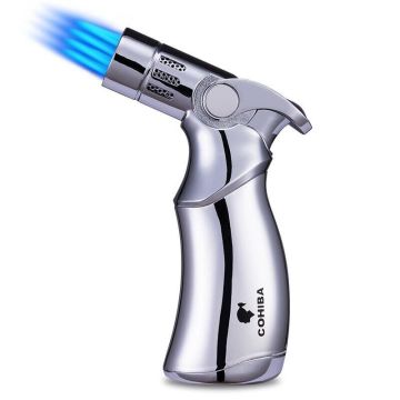 COHIBA PÜRMÜZ - METALİK - QUATTRO PURO MASA ÇAKMAĞI