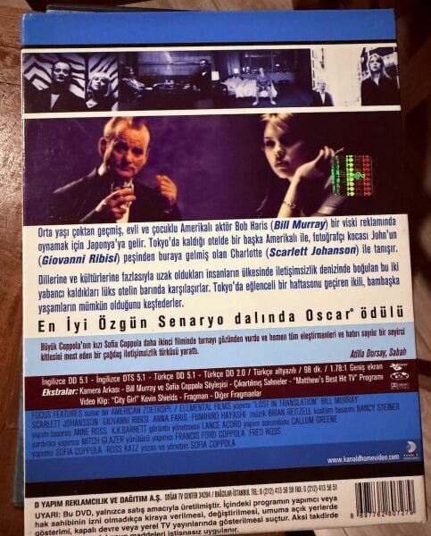 LOST IN TRANSLATION - BİR KONUŞABİLSE - DVD - KARTON KAPAK