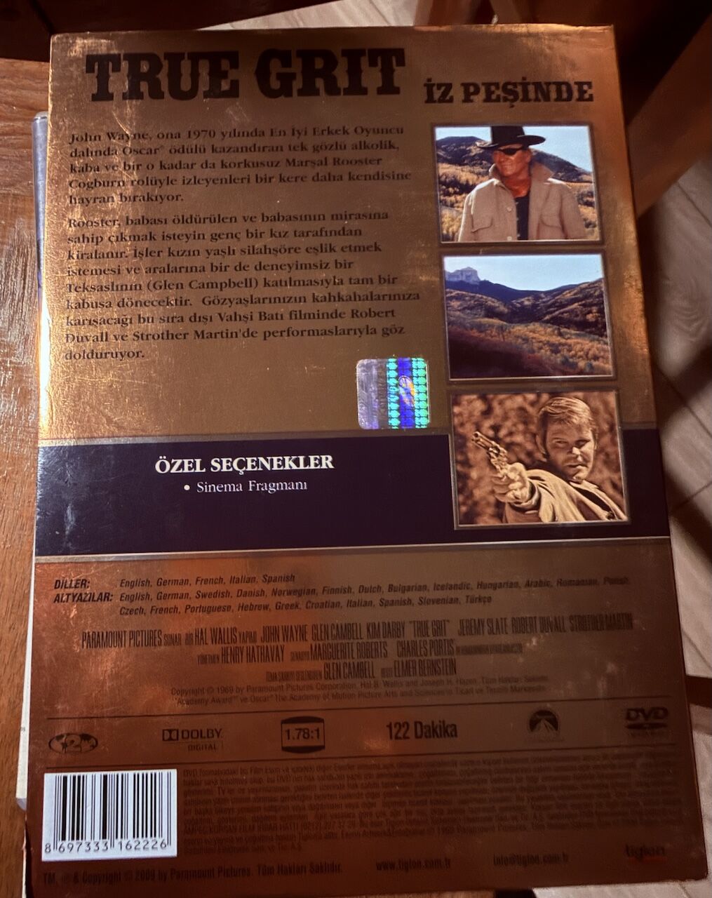 TRUE GRIT - İZ PEŞİNDE - DVD